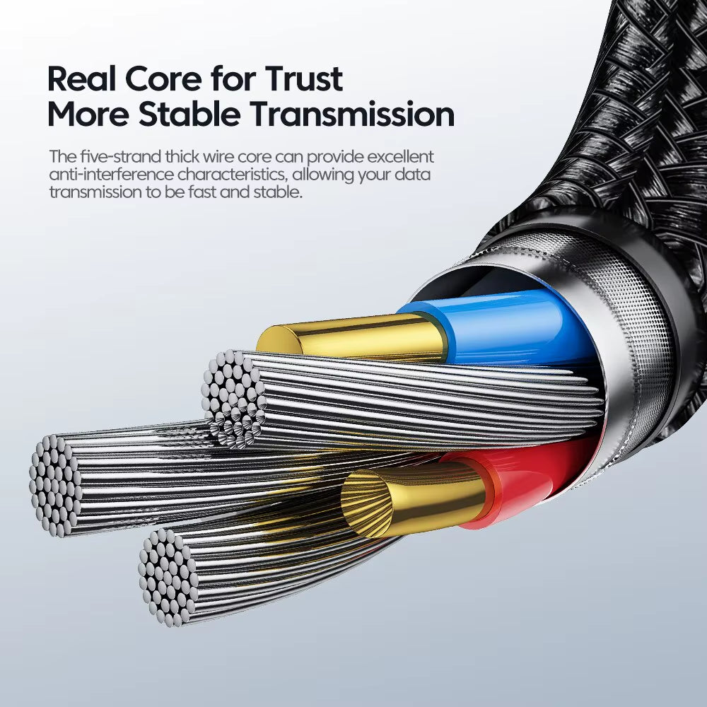 USB Type C Cable Fast Charging USB C Charger Cord for Iphone 15 14 13 12 11 Huawei P40 P30 Realme Oppo Oneplus Power Bank