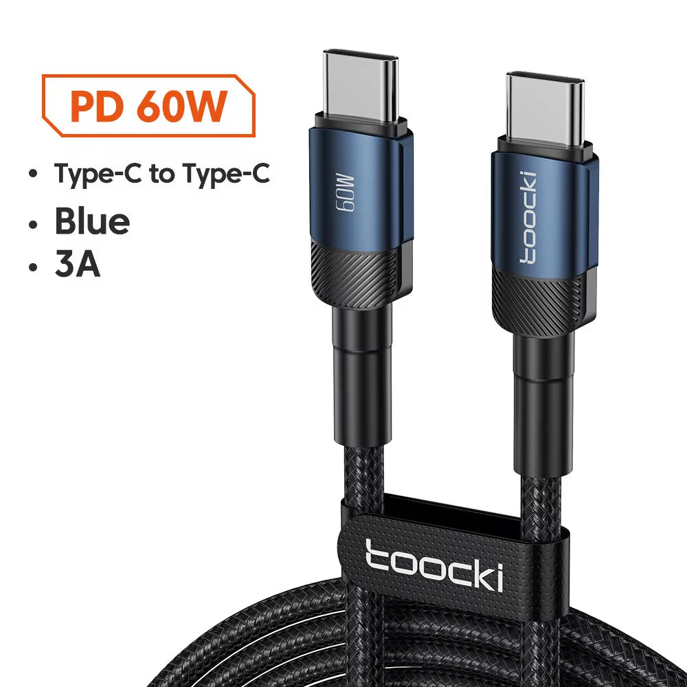 USB Type C Cable Fast Charging USB C Charger Cord for Iphone 15 14 13 12 11 Huawei P40 P30 Realme Oppo Oneplus Power Bank