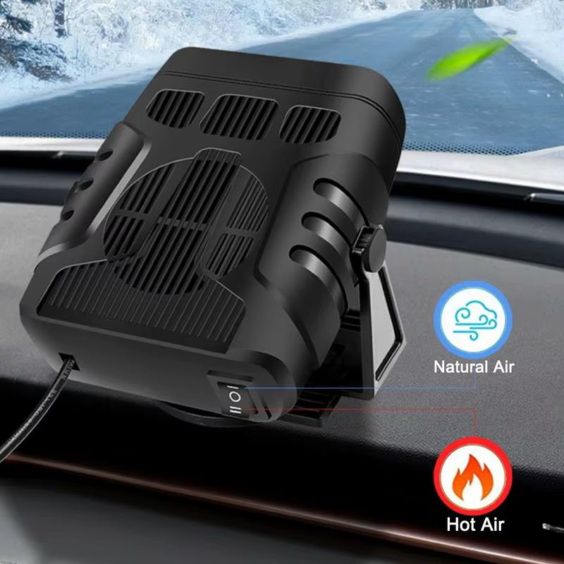 12/24V 120W/200W Car Heater 180 Degree Adjustmen 2 in 1 Electric Heater Cooling Fan Air Purifier Windscreen Defogging Defrost