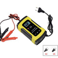 12V 6A Intelligent Car Battery Charger for AGM Lead Acid Dry Wet Gel Battery 75AH 90AH 100AH Smart Power Charge DC 6A 13.8V